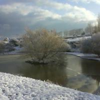 Neige 2013, rue du moulin                                        Photo  S. lebeury