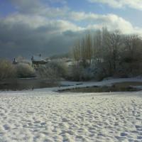 Neige 2013, rue du moulin                                        Photo  S. lebeury